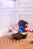 Patriotic Cowboy Boot Resin Figurines (3 Styles) - Whiskey Skies - GERSON COMPANIES