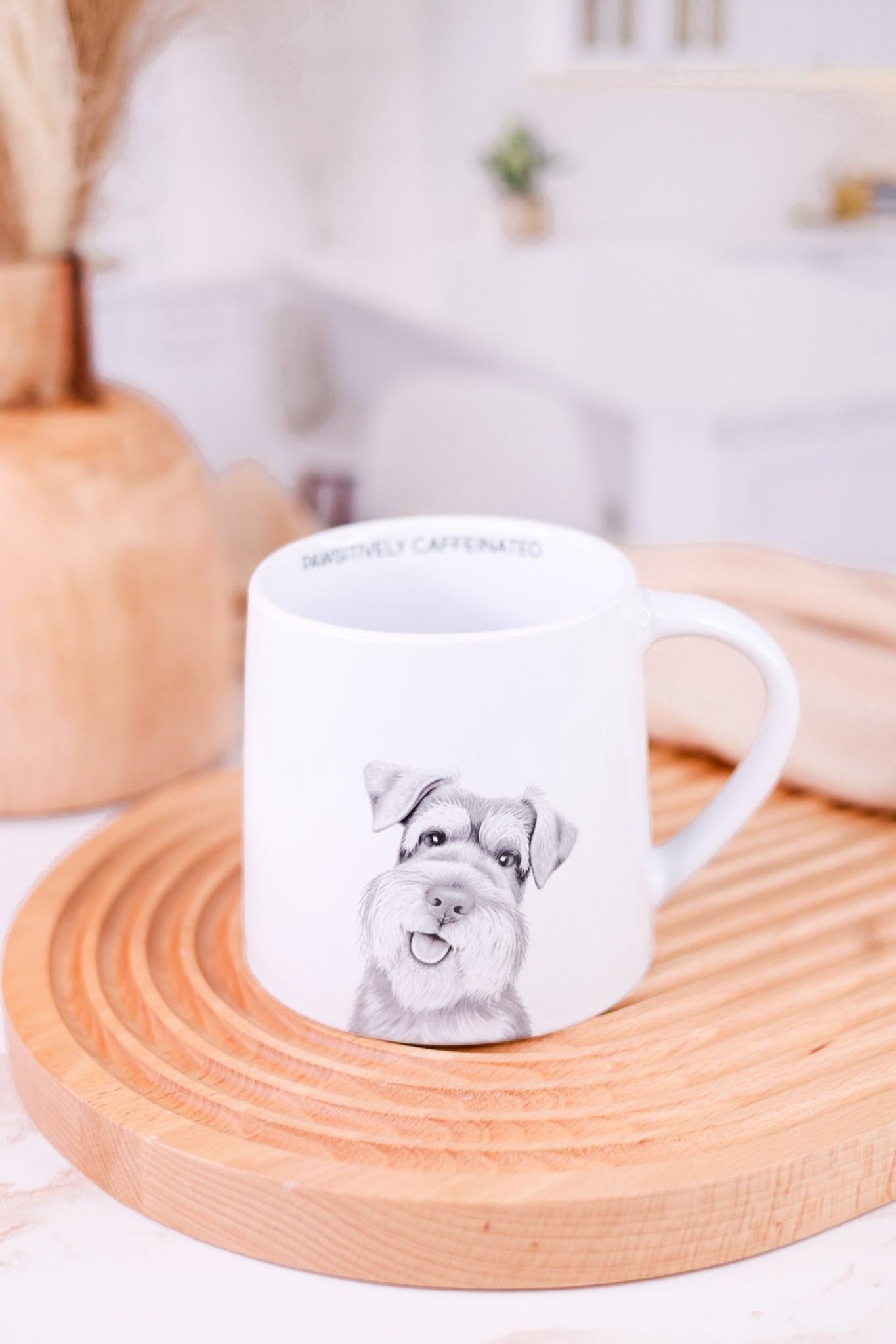 Pawsitively Caffeinated 17oz Ceramic Mug - Whiskey Skies - PAVILION
