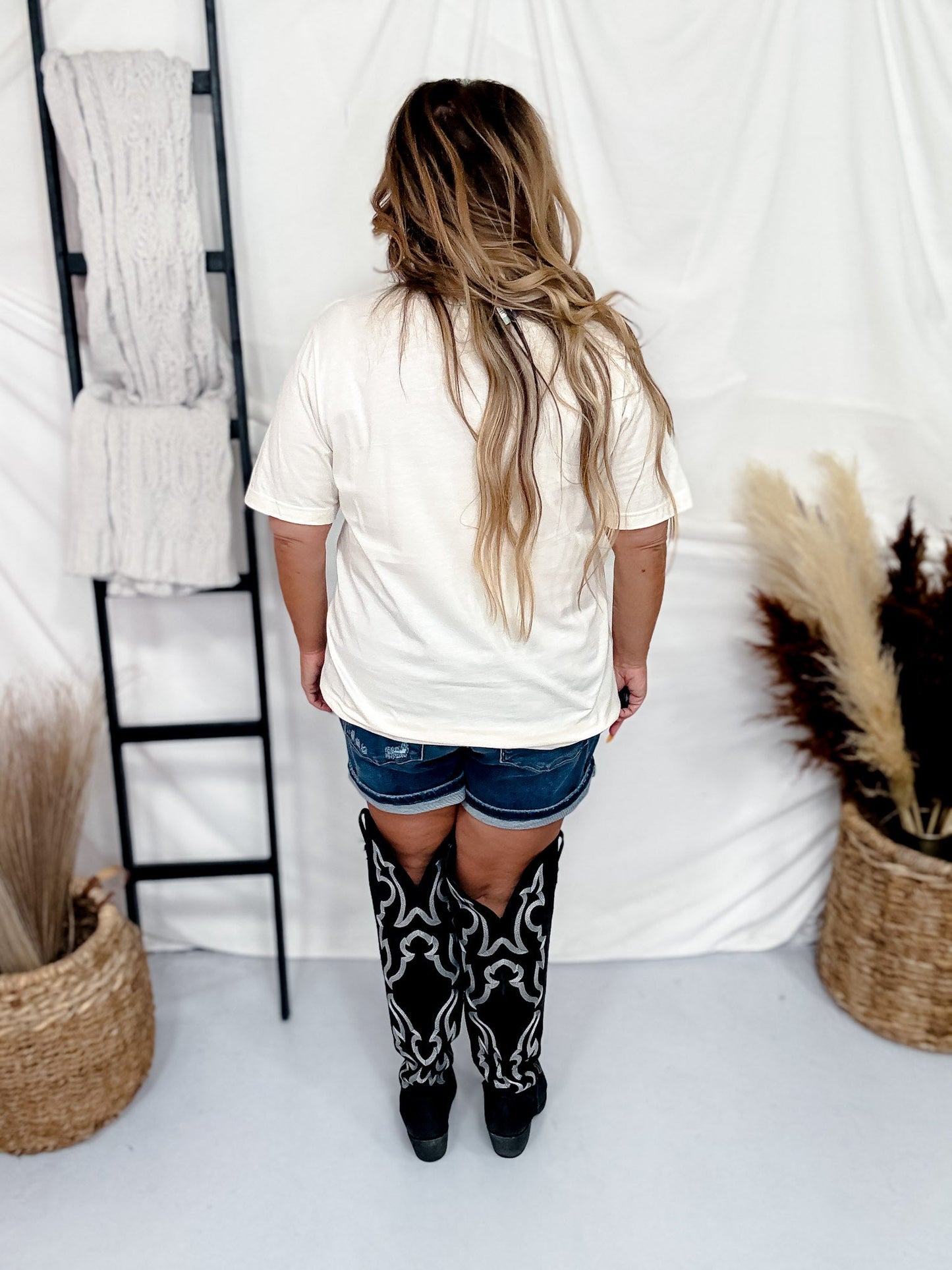 Peace Love Rock & Rodeo Graphic T-Shirt - Whiskey Skies - RODEO HIPPIE