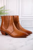 Peacemaker Leather Tan Ankle Bootie - Whiskey Skies - VERY VOLATILE