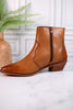 Peacemaker Leather Tan Ankle Bootie - Whiskey Skies - VERY VOLATILE