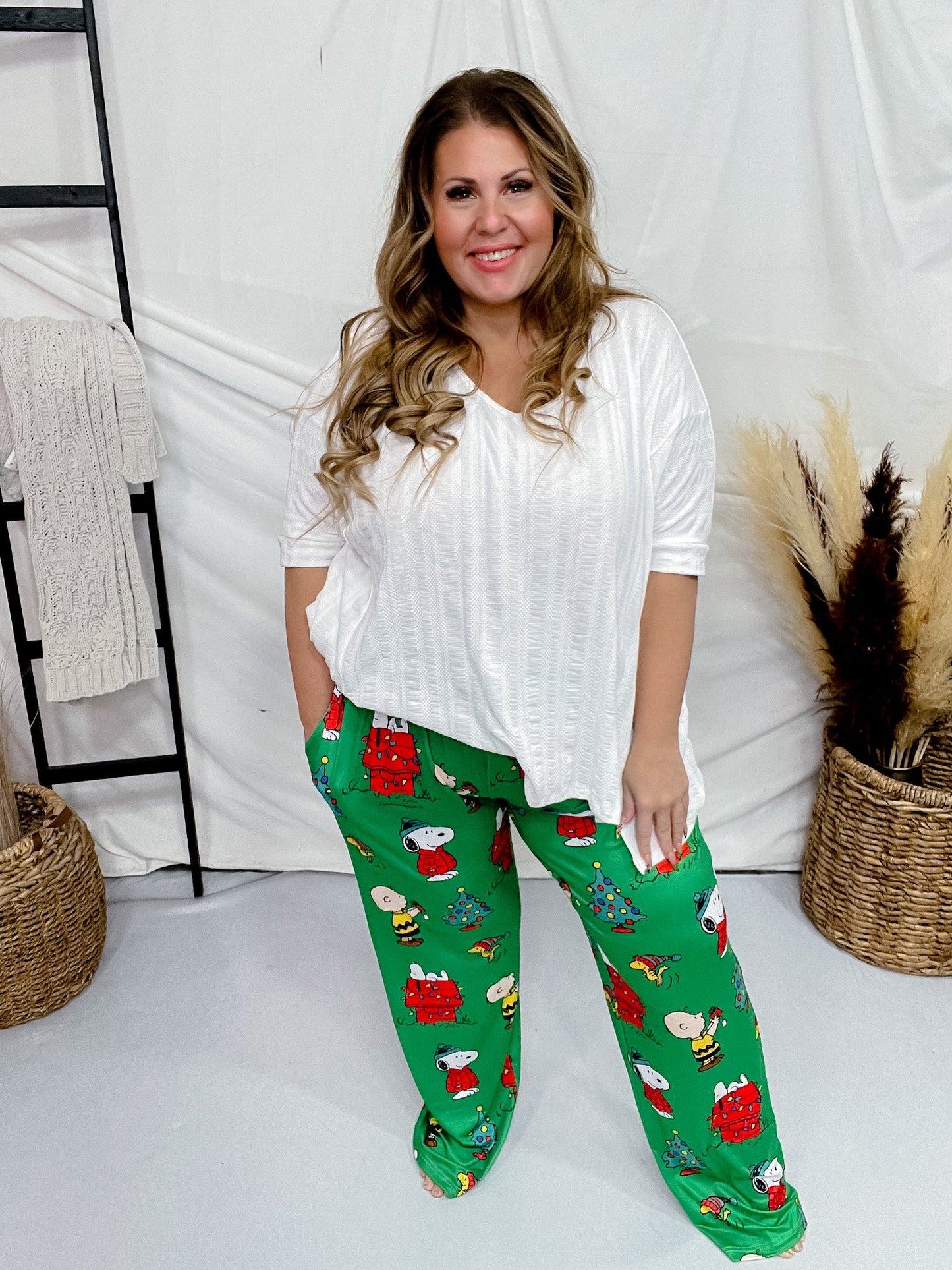 Peanuts Christmas Lounge Pants - Whiskey Skies - BRIEF INSANITY