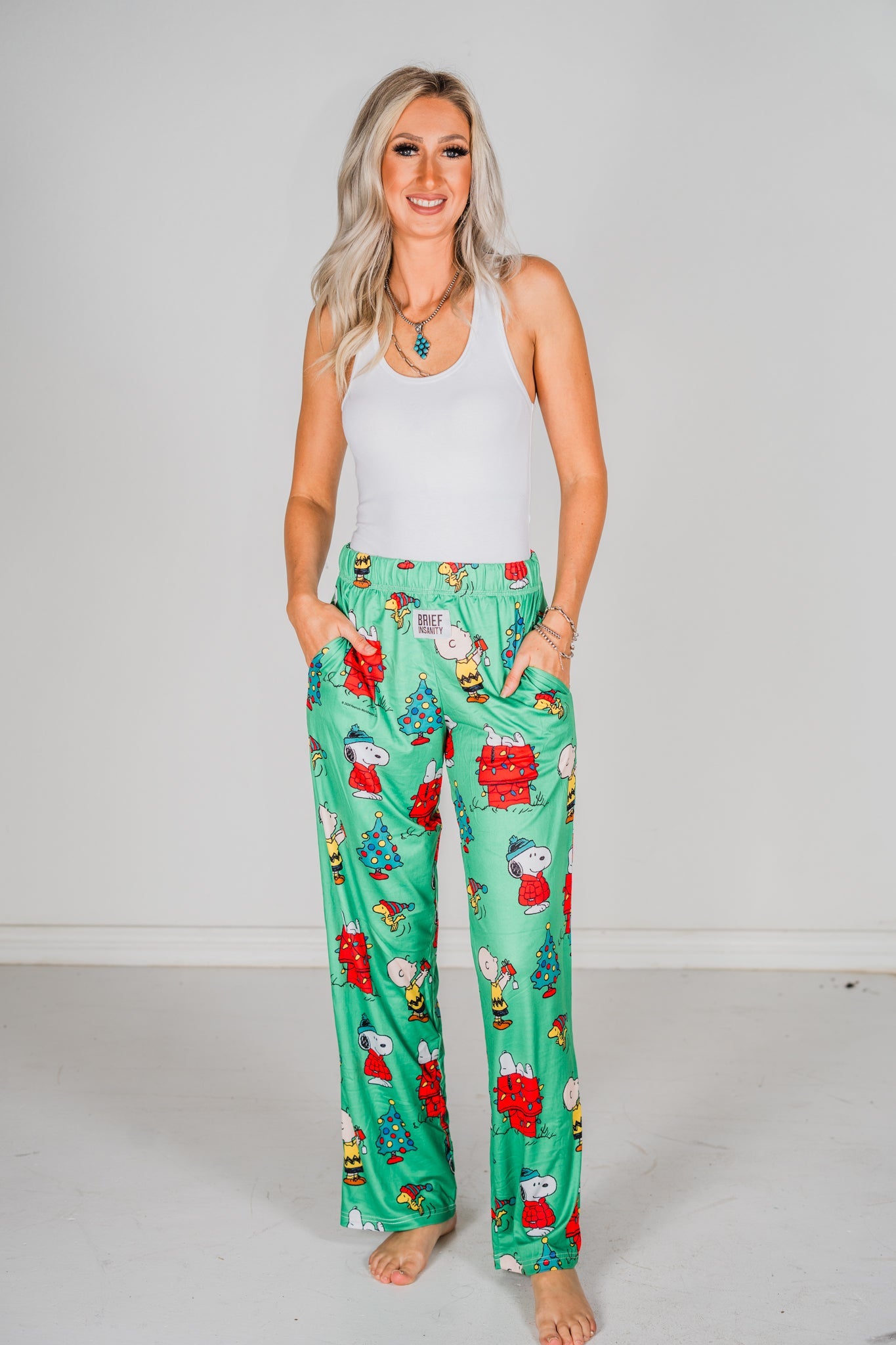 Peanuts Christmas Lounge Pants - Whiskey Skies - BRIEF INSANITY