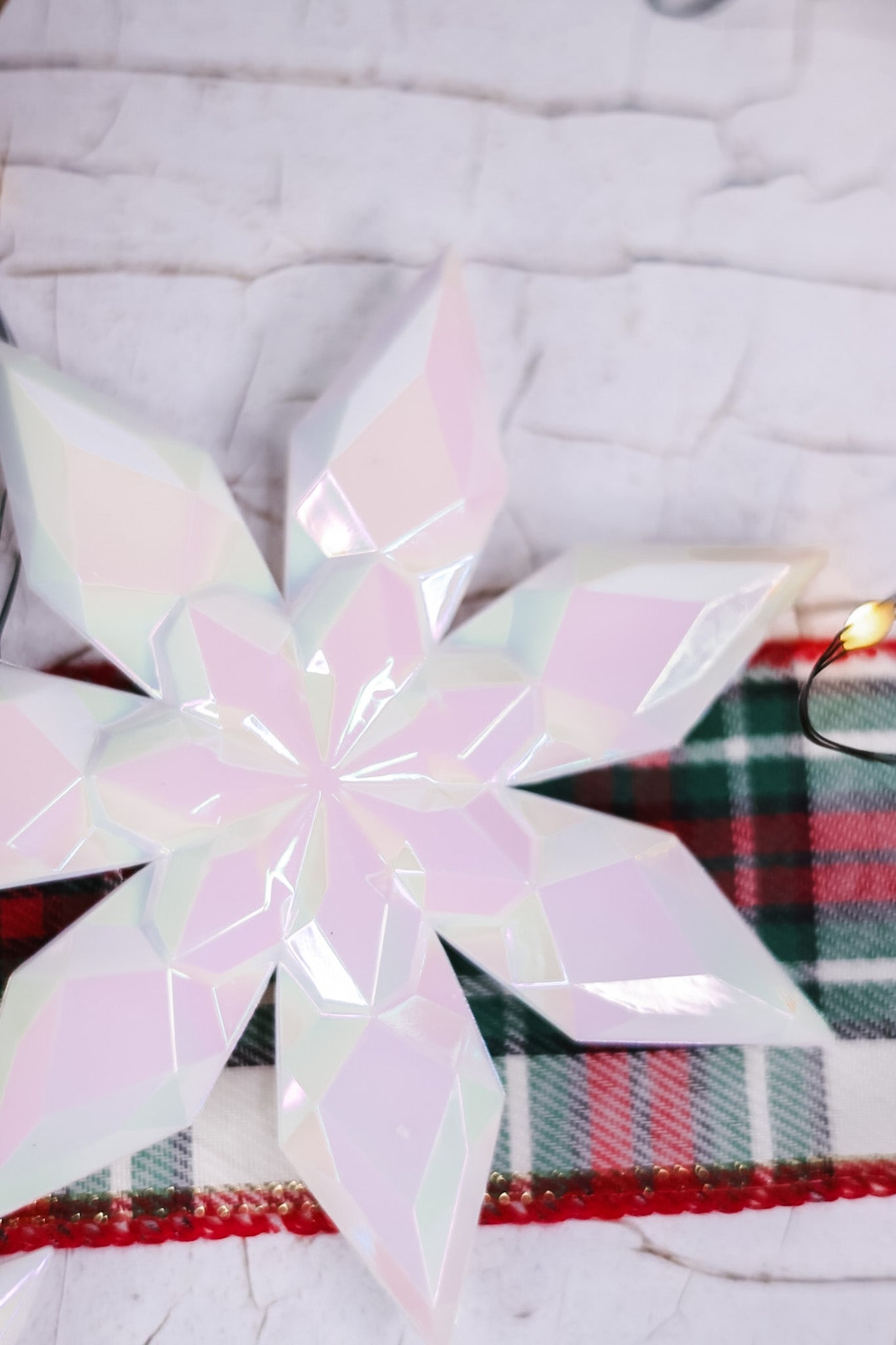 Pearl Iridescent Snowflake Ornaments (2 Styles) - Whiskey Skies - 180 DEGREES