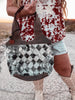 Pecos Wind Weave Pattern Leather & Hairon Bag - Whiskey Skies - KHEMCHAND HANDICRAFT