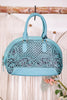 Peonie Creek Hand Tooled Bag - Whiskey Skies - KHEMCHAND HANDICRAFT