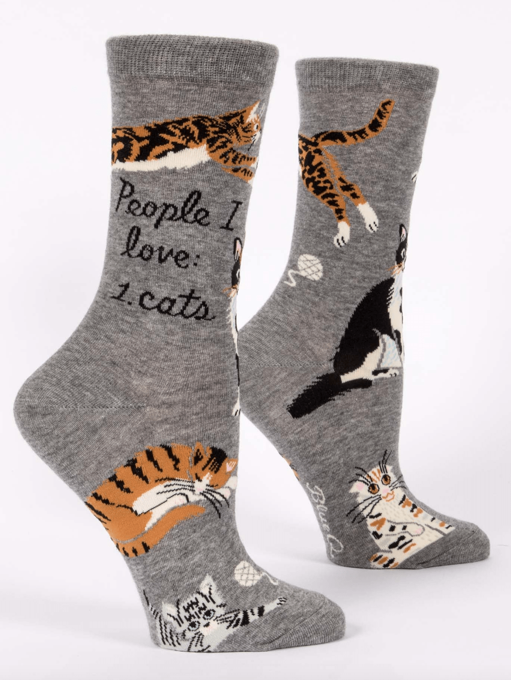 People I Love Crew Socks - Whiskey Skies - BLUE Q