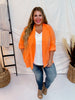 Persimmon Orange Boyfriend Blazer - Whiskey Skies - ANDREE BY UNIT