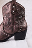 Pewter Bonnie Ankle Boots - Whiskey Skies - VERY G
