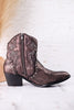Pewter Bonnie Ankle Boots - Whiskey Skies - VERY G