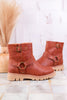 Pick of the Patch Bourbon Boots with Buckle Detail - Whiskey Skies - CORKYS FOOTWEAR