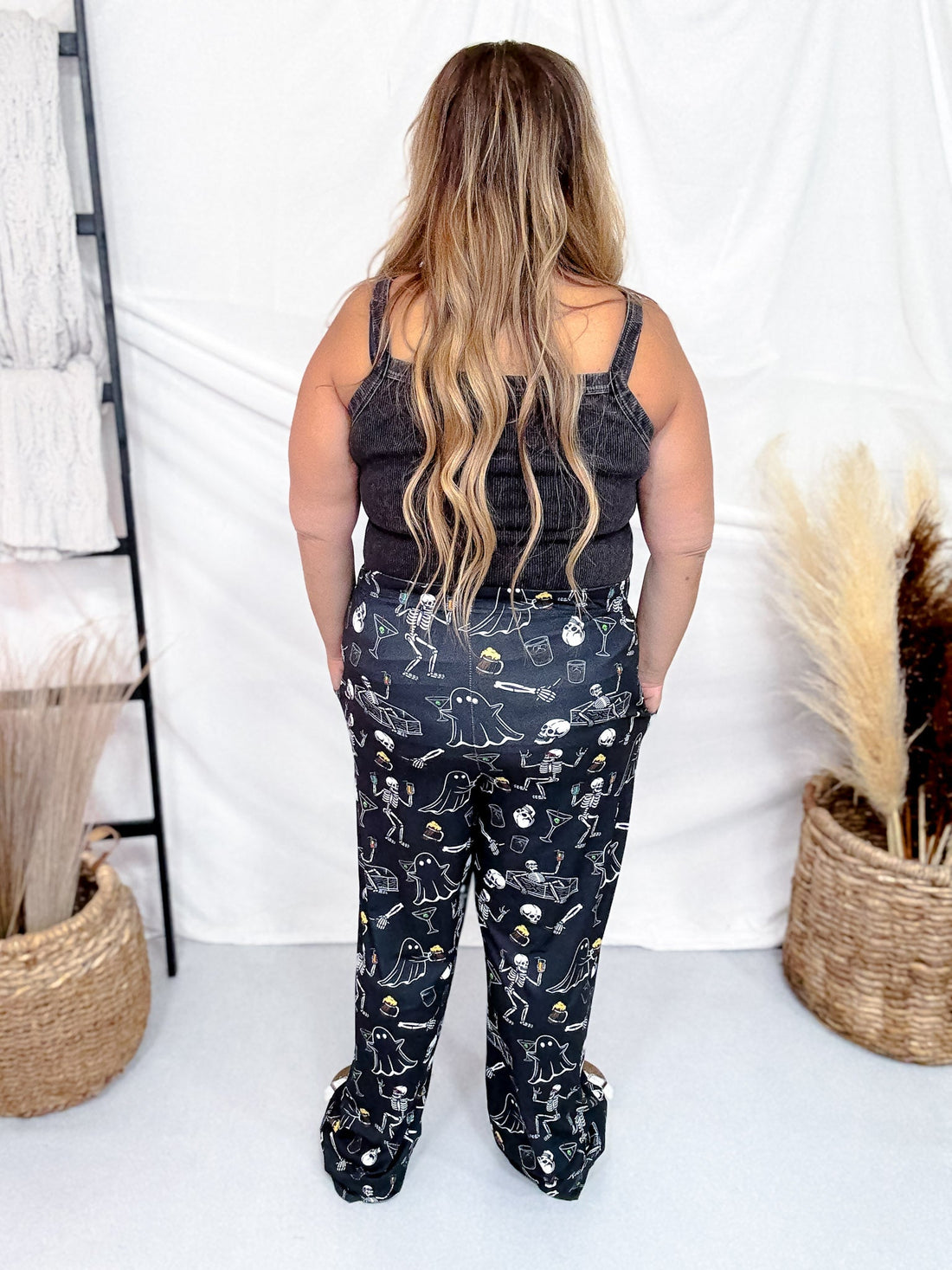 "Pick Your Poison" Halloween Spooky Loungewear Pants - Whiskey Skies - BRIEF INSANITY