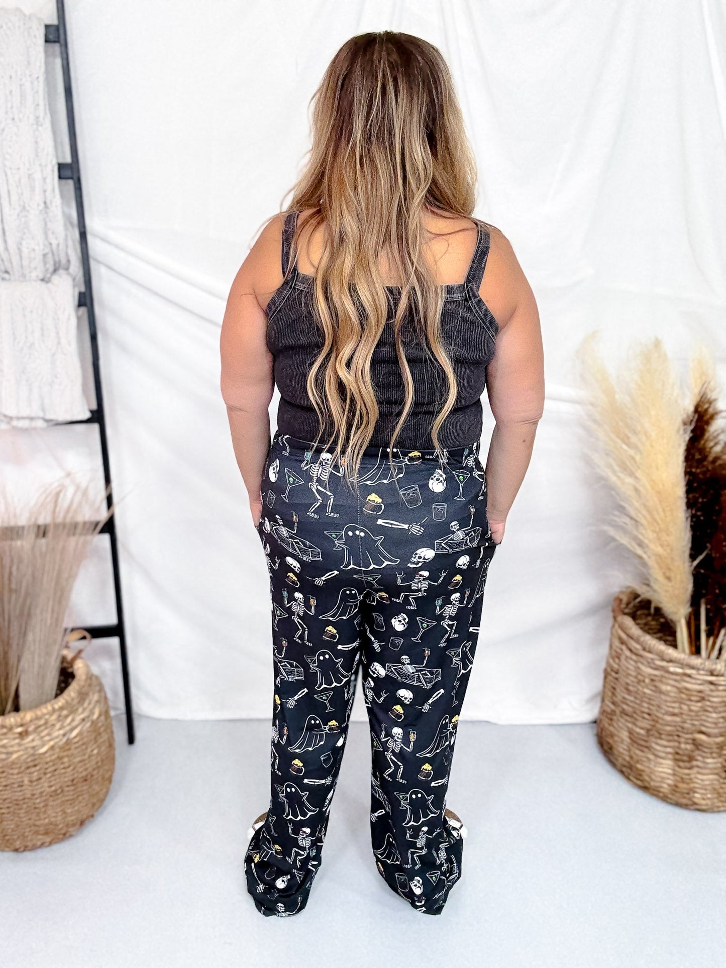 "Pick Your Poison" Halloween Spooky Loungewear Pants - Whiskey Skies - BRIEF INSANITY