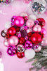 Pink and Silver Ball Wreath Ornament - Whiskey Skies - RAZ IMPORTS