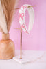 Pink Beaded Bow Headband - Whiskey Skies - MUD PIE