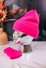 Pink Beanie And Fingerless Glove Set - Whiskey Skies - SAN DIEGO HAT COMPANY