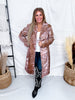 Pink & Brown Cow Print Faux Fur Duster - Whiskey Skies - STERLING KREEK