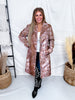 Pink & Brown Cow Print Faux Fur Duster - Whiskey Skies - STERLING KREEK