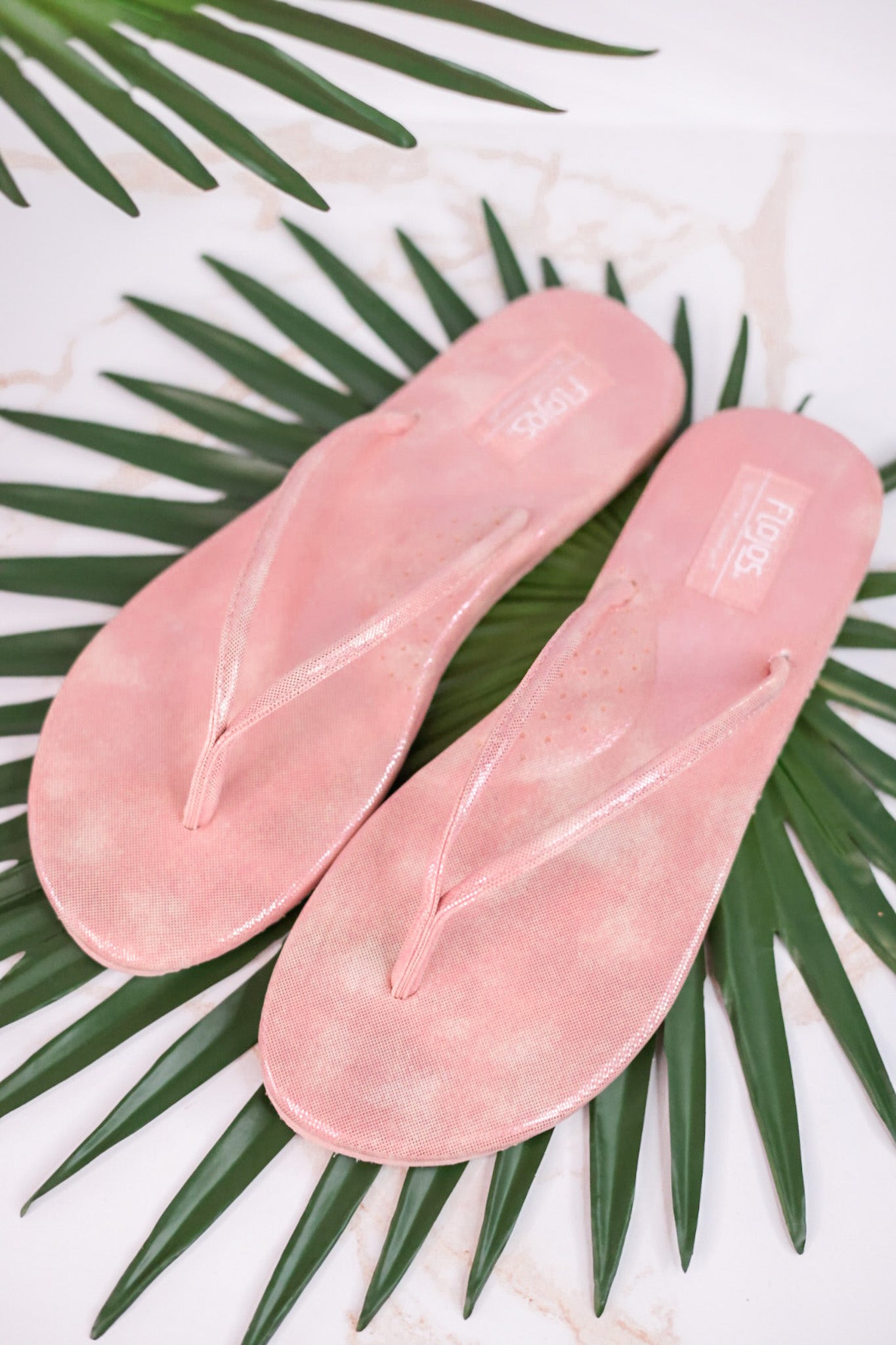 Pink Disco Ball Thong Sandals - Whiskey Skies - FLOJOS