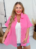 Pink Dolman Sleeve Babydoll Top - Whiskey Skies - ANDREE BY UNIT