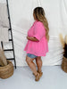 Pink Dolman Sleeve Babydoll Top - Whiskey Skies - ANDREE BY UNIT