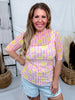Pink Lemonade Short Sleeve Mesh Top - Whiskey Skies - JESS LEA