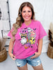 Pink Mineral Washed Retro Halloween Graphic T-Shirt - Whiskey Skies - SUGAR STITCH