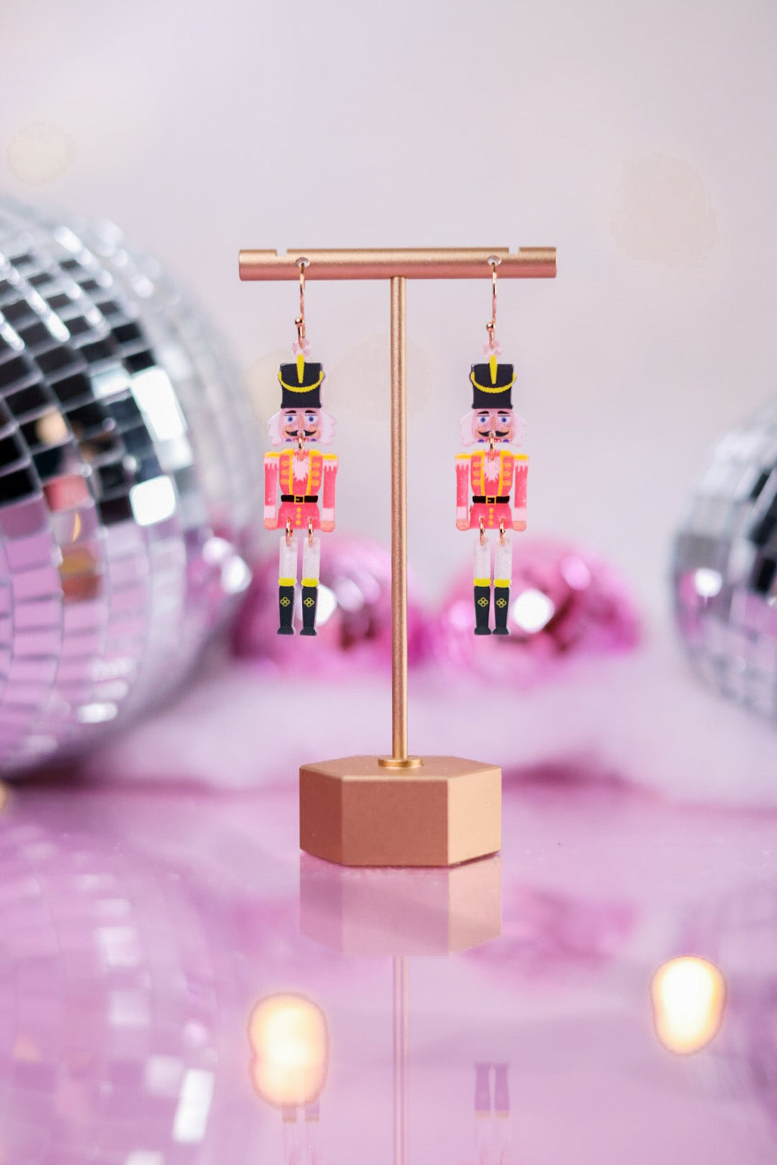 Pink Nutcracker Earrings - Whiskey Skies - PERIWINKLE BY BARLOW