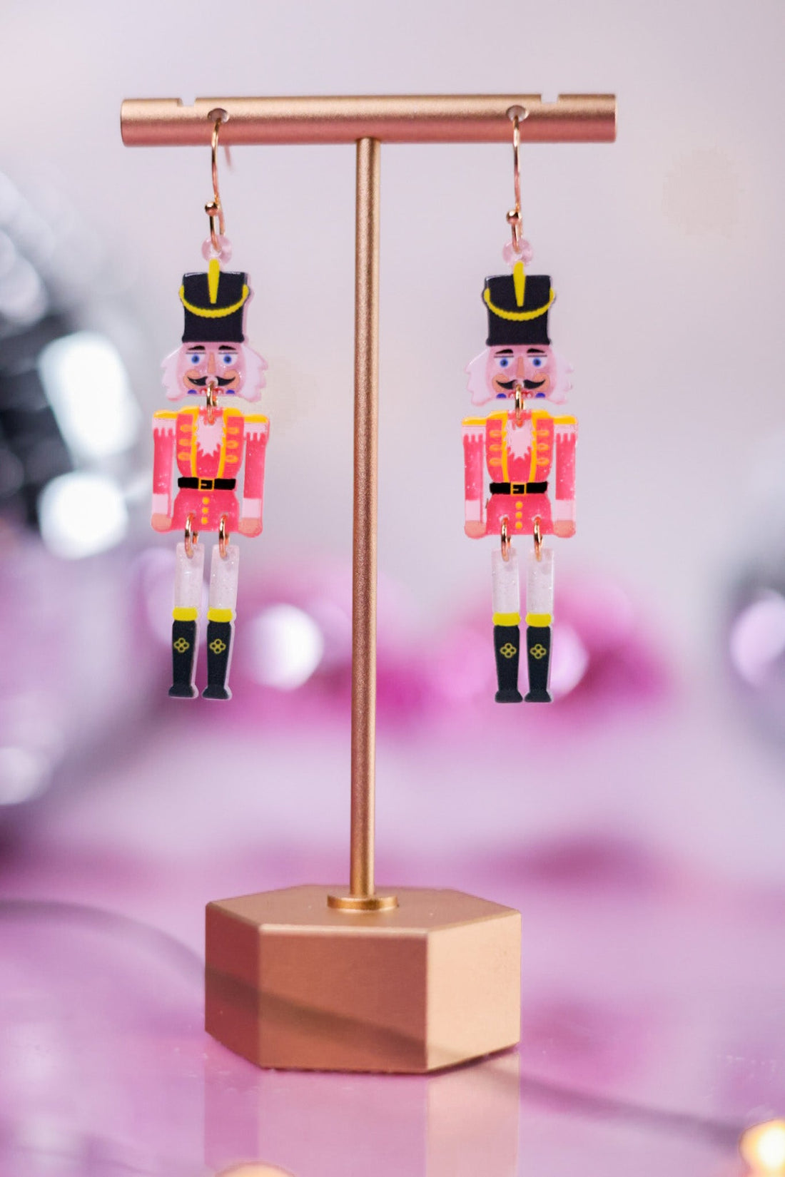 Pink Nutcracker Earrings - Whiskey Skies - PERIWINKLE BY BARLOW