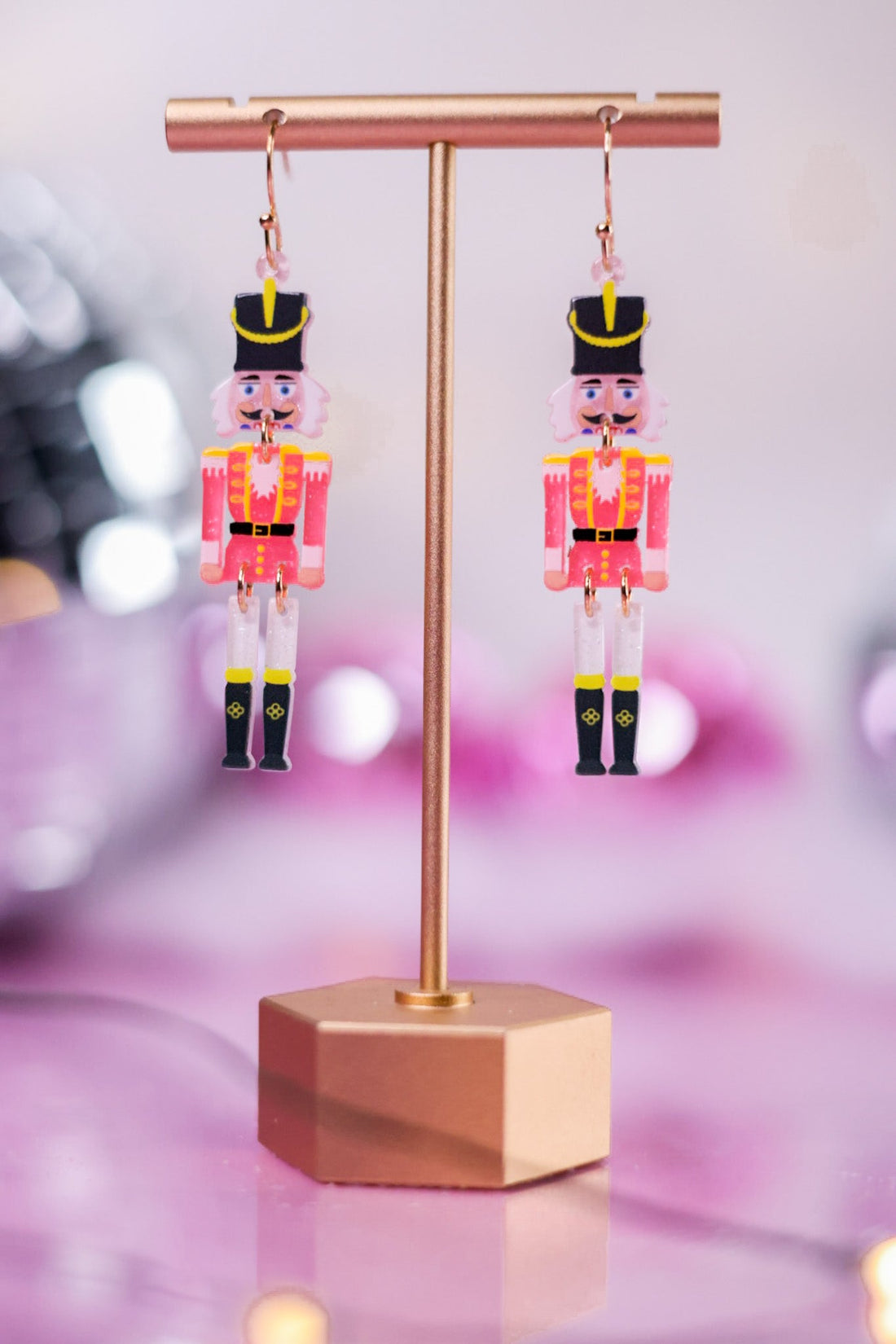 Pink Nutcracker Earrings - Whiskey Skies - PERIWINKLE BY BARLOW