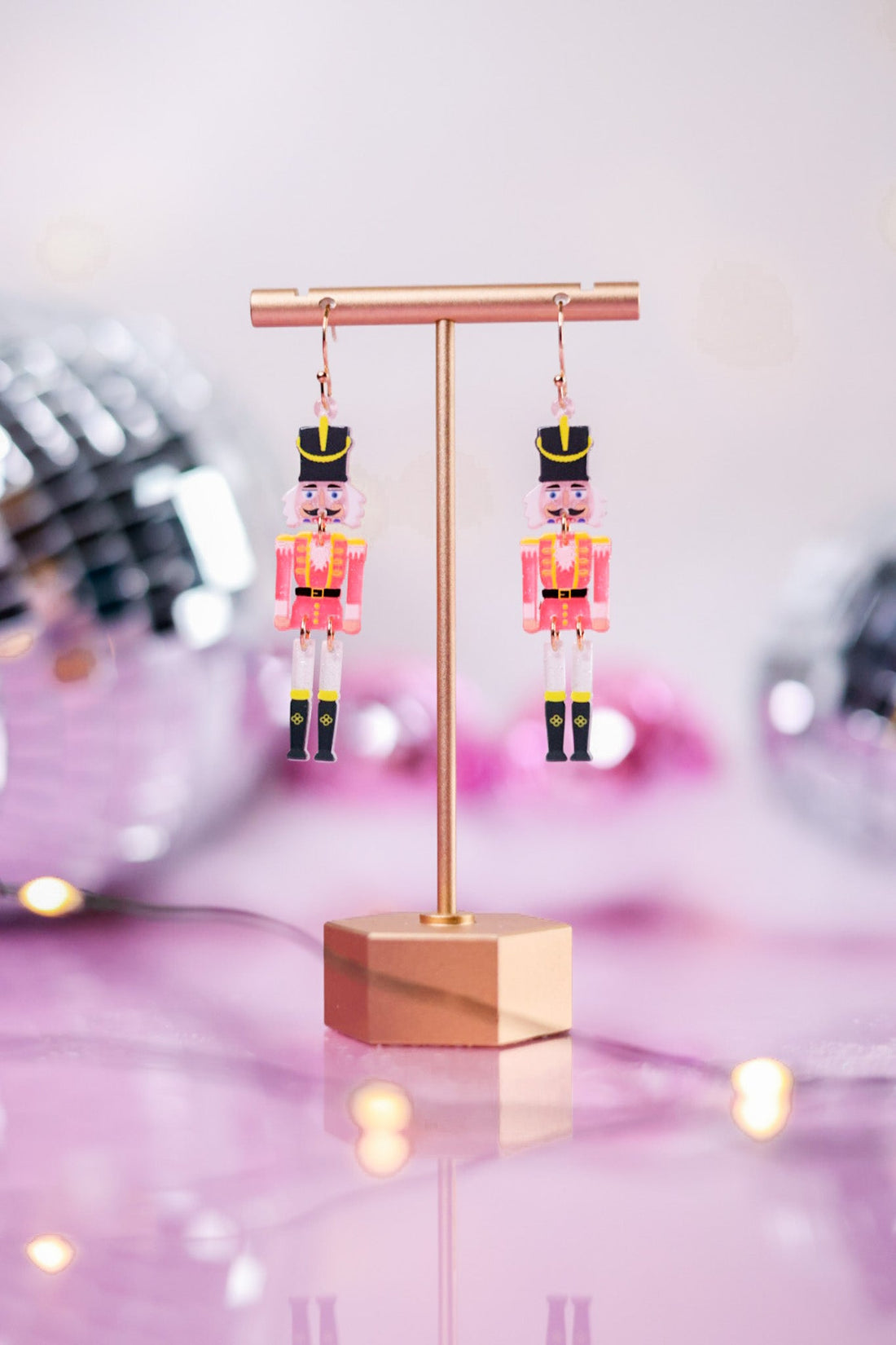 Pink Nutcracker Earrings - Whiskey Skies - PERIWINKLE BY BARLOW