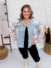 Pink Plaid Distressed Denim Hem - line Jacket - Whiskey Skies - J.NNA