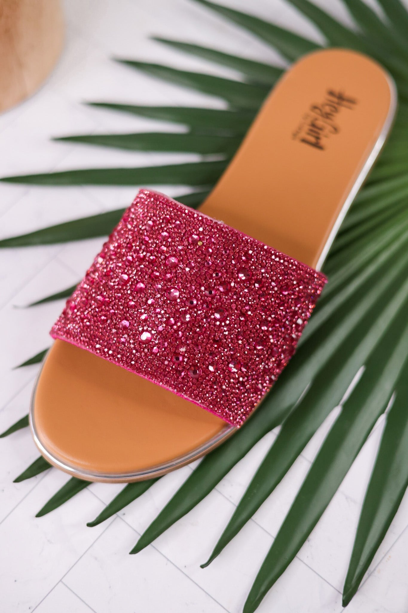 Pink Rhinestone Pizzazz Sandals - Whiskey Skies - CORKYS FOOTWEAR