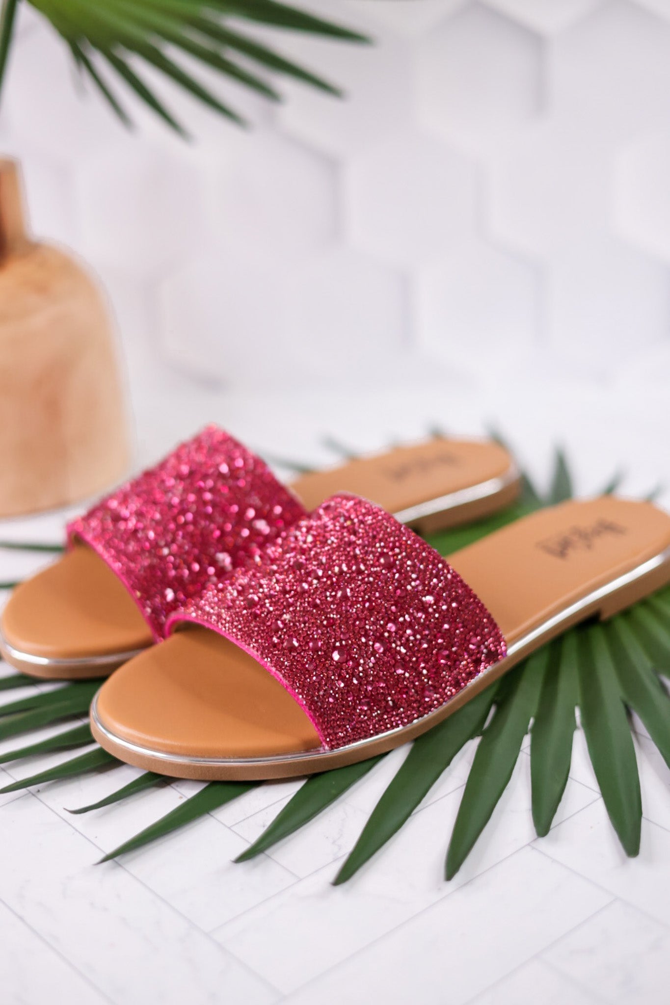 Pink Rhinestone Pizzazz Sandals - Whiskey Skies - CORKYS FOOTWEAR