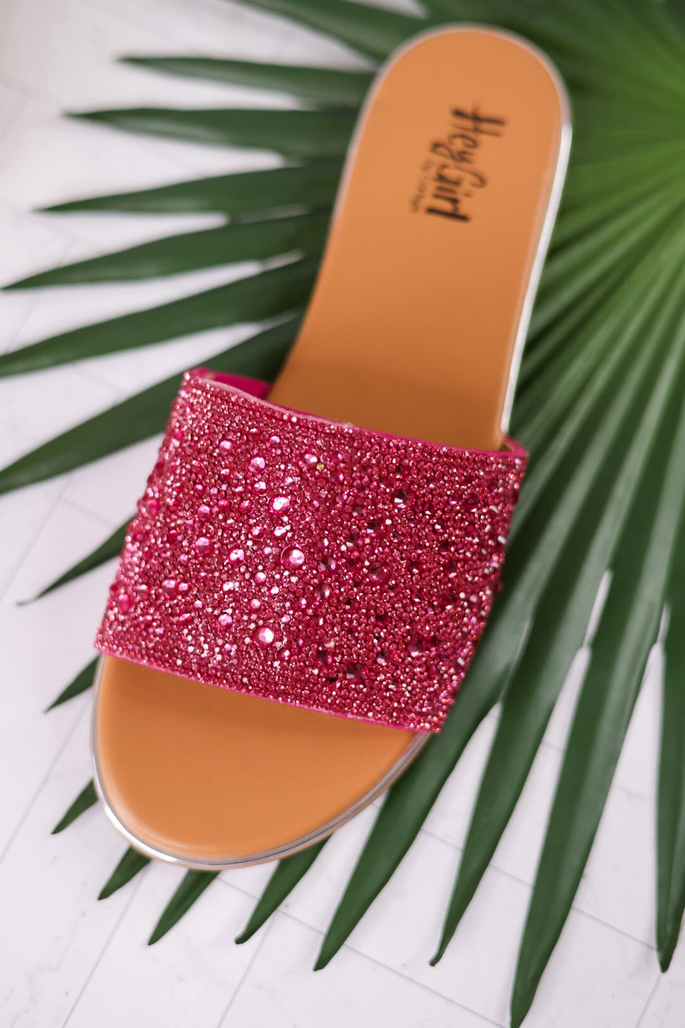 Pink Rhinestone Pizzazz Sandals - Whiskey Skies - CORKYS FOOTWEAR