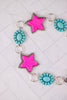 Pink Star Concho Belt - Whiskey Skies - SOUTHERN GRACE