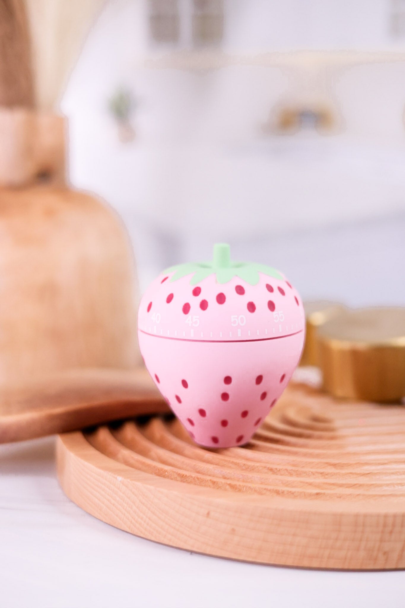 Pink Strawberry Kitchen Timer - Whiskey Skies - HAZEL MAZEL