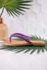 "Pinky Promise" Lavender Braided Rhinestone Thong Sandals - Whiskey Skies - CORKYS FOOTWEAR