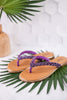 "Pinky Promise" Lavender Braided Rhinestone Thong Sandals - Whiskey Skies - CORKYS FOOTWEAR