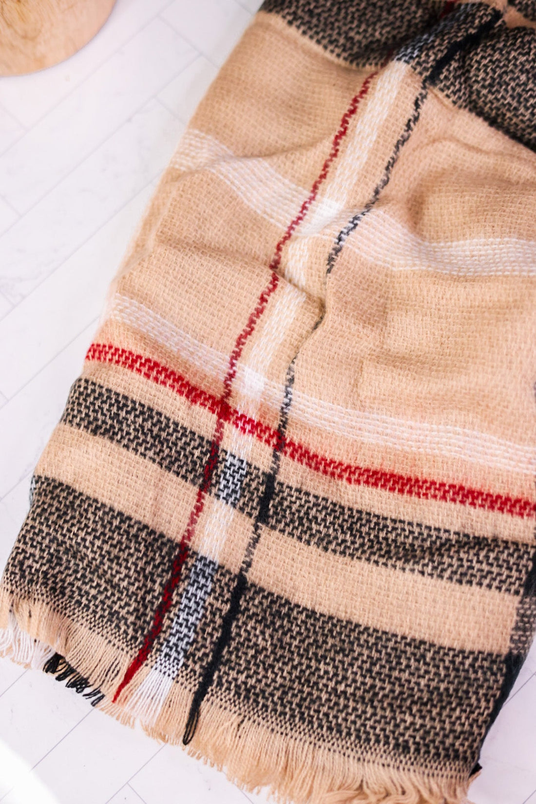 Plaid Blanket Scarf (Two Colors) - Whiskey Skies - HADLEY WREN
