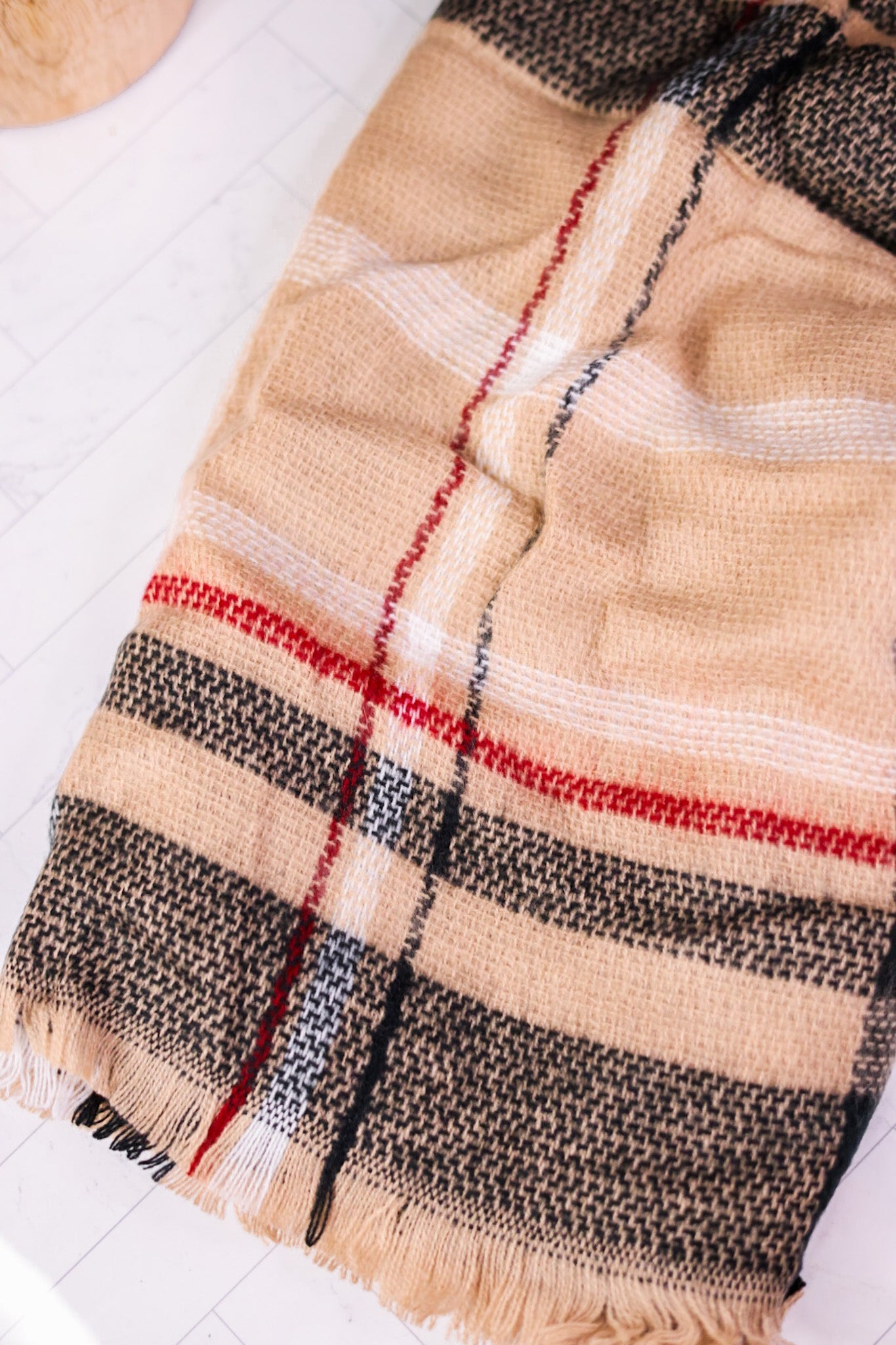 Plaid Blanket Scarf (Two Colors) - Whiskey Skies - HADLEY WREN