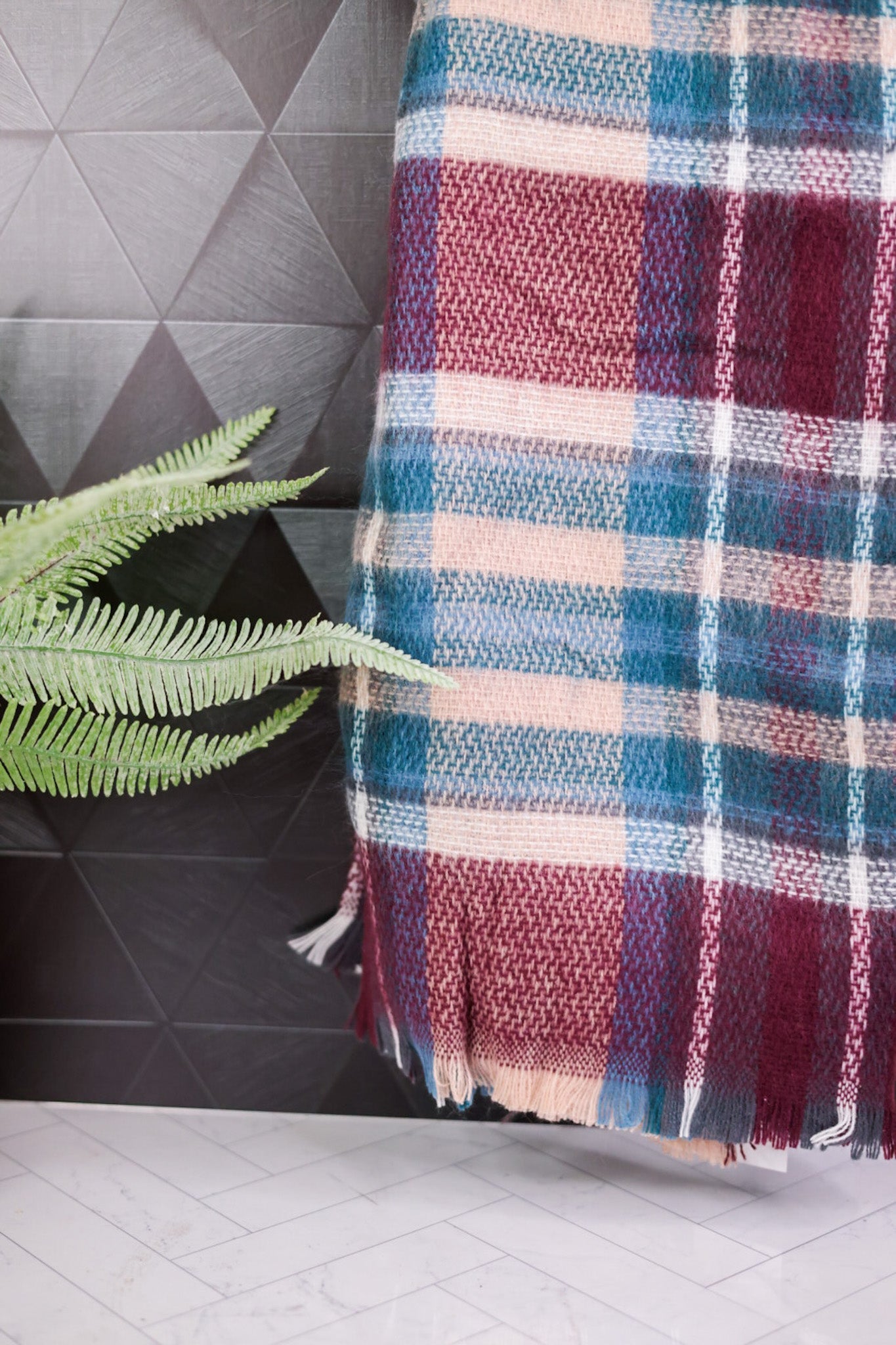 Plaid Blanket Scarf (Two Colors) - Whiskey Skies - HADLEY WREN