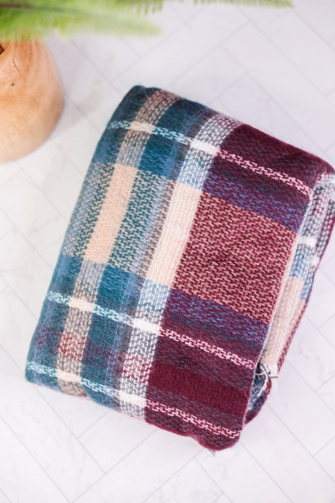 Plaid Blanket Scarf (Two Colors) - Whiskey Skies - HADLEY WREN