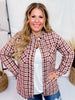 Plaid Button Down Shacket - Whiskey Skies - KORI AMERICA