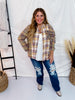 Plaid Button Down Top - Whiskey Skies - EASEL