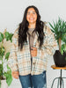 Plaid Button Front Shacket - Whiskey Skies - DAVI & DANI