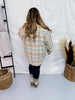 Plaid Button Front Shacket - Whiskey Skies - DAVI & DANI