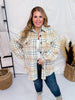 Plaid Button Front Shacket - Whiskey Skies - DAVI & DANI