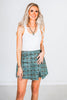 Plaid Corduroy Wrap Skort FINAL SALE - Whiskey Skies - ODDI