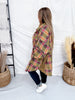 Plaid Flannel Button Down Shirt Dress In Golden Kiwi - Whiskey Skies - EASEL